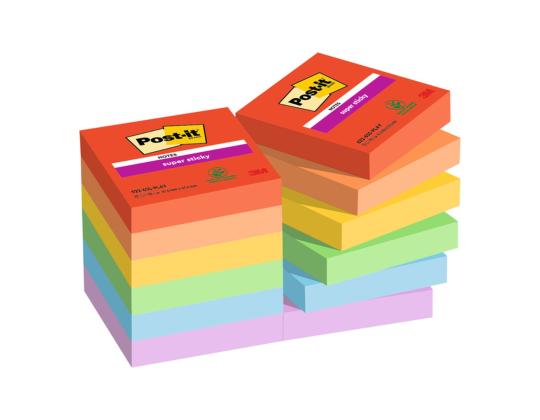 Viestilappukuutio 47,6x47,6mm Post-it 12x90l Playful