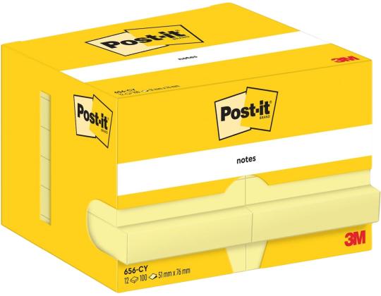 Viestilaput 51x76 Post-it 656 keltainen 12 kpl