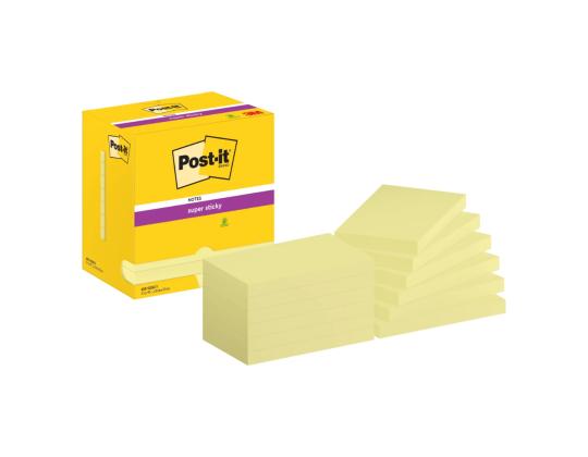 Viestilaput 76x127 Post-it 655 keltainen 12x90arkkia