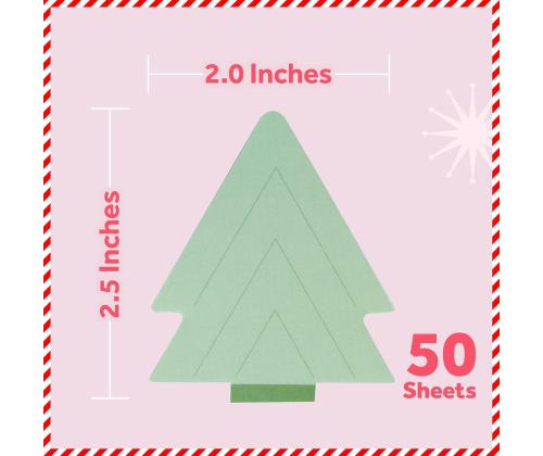 Post-it® Jingle Notes 50 arkkia/lehtiö, kuusi