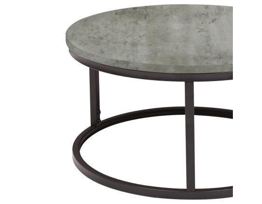 Sohvapöytä BRITE D60xH32cm, harmaa, MDF, metalli