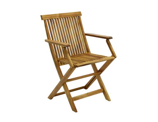 Tuoli FINLAY 54x57xH86cm käsinojilla, akaasia
