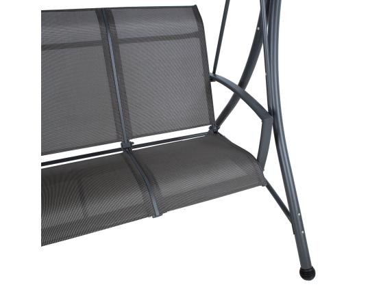 Puutarhakeinu TAMPA 3-paikkainen 195x130xH178cm, harmaa