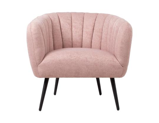 Nojatuoli TUCKER 78x71xH69cm pinkki, polyesterikangas, metalli