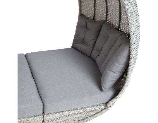 Lebola ASCOT 215x110xH187cm, harmaa, alumiini, muovipunos