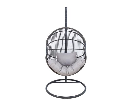 Riipputuoli FOLDY 103x105xH198cm, tummanharmaa, teräs, muovipunos