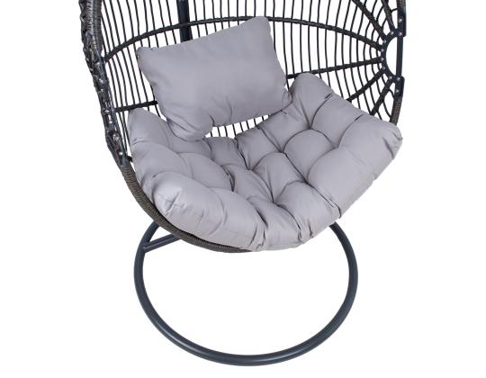 Riipputuoli FOLDY 103x105xH198cm, tummanharmaa, teräs, muovipunos