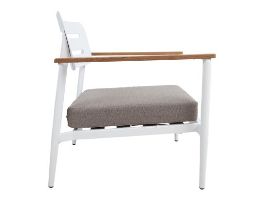 Tuoli FIRENZE valkoinen, 70x75xH80,5cm, alumiini