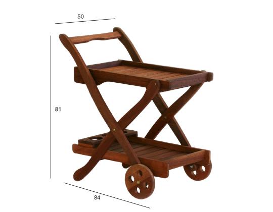 Tarjoilupöytä VICTORIA 84x50xH81cm, Meranti