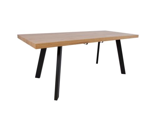 Ruokapöytä BRIGIT 159/198x84,5xH77cm, vaalea puu