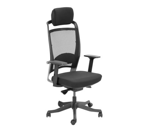 Työtuoli FULKRUM 70x70xH114-129cm, musta