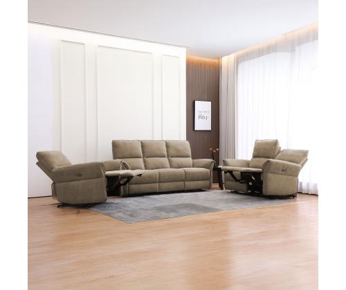 Nojatuoli DAMIKA sähkösäätöinen lepotuoli 85x92xH103cm, vaaleanruskea