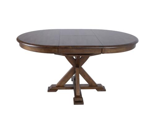 Ruokapöytä JAMES D106+46xH76cm, maalaismainen tammi