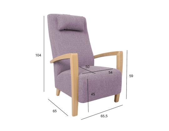 Nojatuoli VENLA vanha pinkki