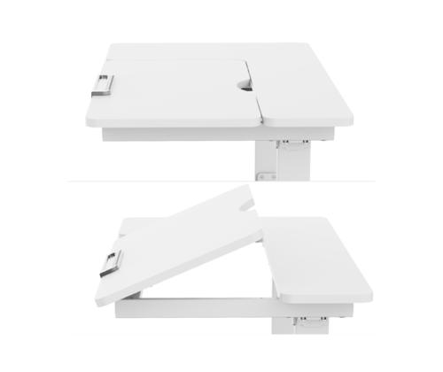 Lasten työpöytä ERGO KID 1 moottorilla 112x60xH56-80cm, valkoinen