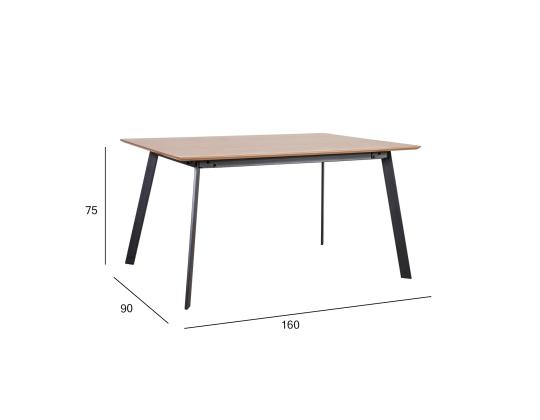 Ruokapöytä HELENA 160x90xH75cm, tammi