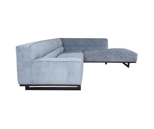 Kulmasohva HASSO PN 272x95/240xH79cm, hopeanharmaa