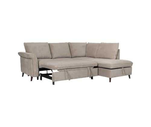 Kulmasohva LINDY PN 242x93/197xH94cm, vaaleanruskea