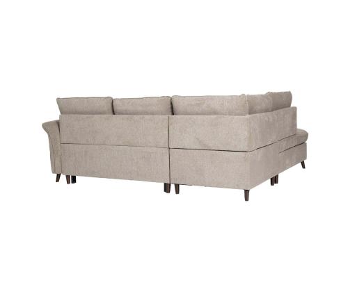 Kulmasohva LINDY VN 242x197/93xH94cm, vaaleanruskea