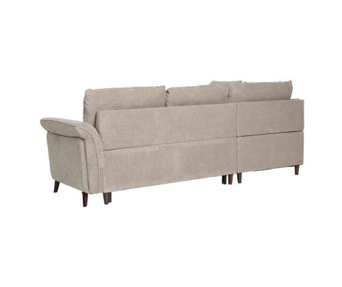 Kulmasohva LINDY VN 242x197/93xH94cm, vaaleanruskea