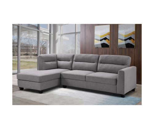 Kulmasohva HELSINKI VN 268x158/83xH88cm, vaaleanharmaa