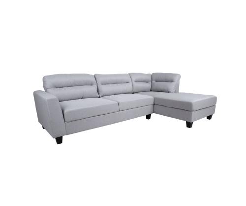 Kulmasohva HELSINKI PN 268x83/158xH88cm, vaaleanharmaa väri