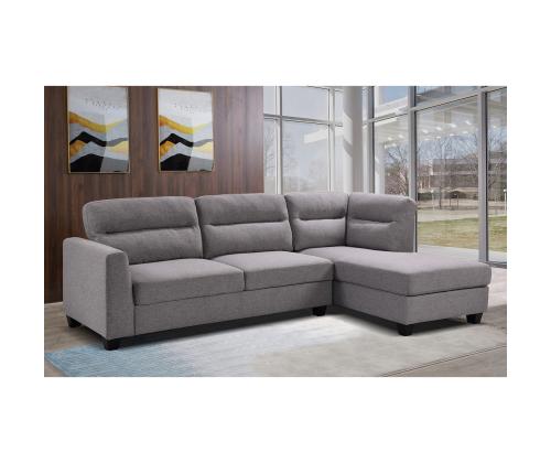 Kulmasohva HELSINKI PN 268x83/158xH88cm, vaaleanharmaa väri