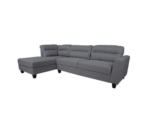 Kulmasohva HELSINKI VN 268x158/83xH88cm, tummanharmaa