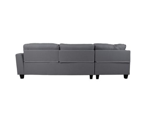 Kulmasohva HELSINKI VN 268x158/83xH88cm, tummanharmaa