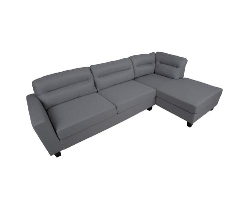 Kulmasohva HELSINKI PN 268x83/158xH88cm, tummanharmaa