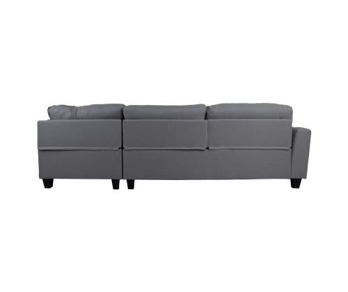 Kulmasohva HELSINKI PN 268x83/158xH88cm, tummanharmaa