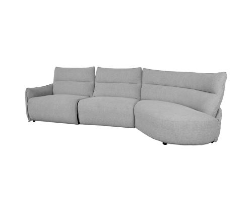 Kulmasohva CANNES PN sähkökäyttöinen lepotuoli 310x91/101xH92cm, harmaa