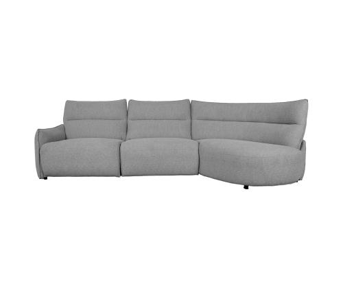 Kulmasohva CANNES PN sähkökäyttöinen lepotuoli 310x91/101xH92cm, harmaa