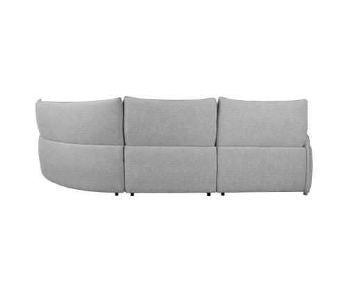 Kulmasohva CANNES PN sähkökäyttöinen lepotuoli 310x91/101xH92cm, harmaa