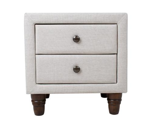 Yöpöytä EMILIA 50,5x41xH51,5cm, vaalea beige