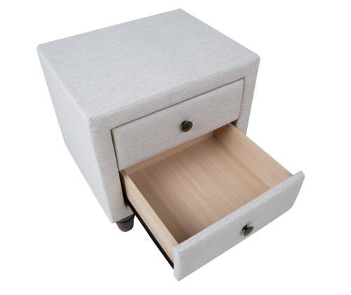 Yöpöytä EMILIA 50,5x41xH51,5cm, vaalea beige