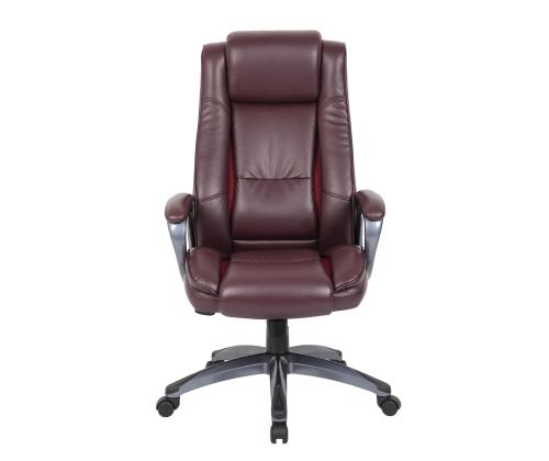 Työtuoli CALVIN, 81x65xH114-121,5cm, tummanpunainen, keinonahkaa, muovia