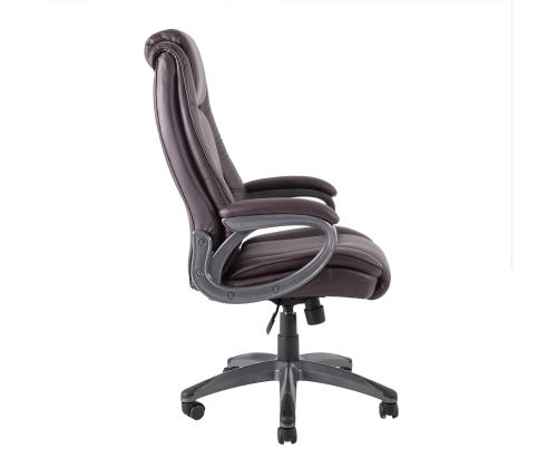 Työtuoli CALVIN, 81x65xH114-121,5cm, tummanpunainen, keinonahkaa, muovia