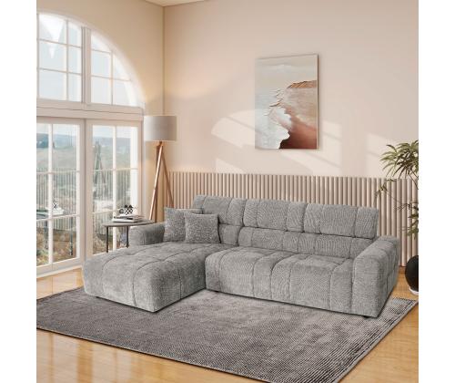 Kulmasohva BELISMA VN 291x105/169xH74/92cm, harmaa