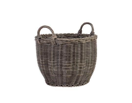 Kori WICKER kahvoilla D41xK38cm, harmaa