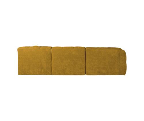 Kulmasohva FORTE U-muotoinen PN 374x162/242xH76cm, puu keltainen