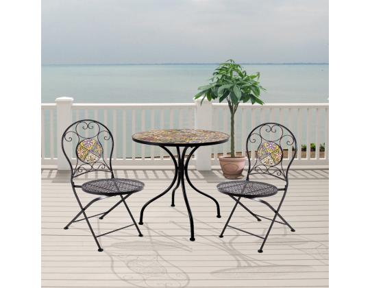 Tuoli MAROCCO 40x51xH90cm, musta metalli