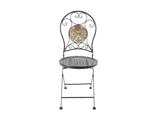 Tuoli MAROCCO 40x51xH90cm, musta metalli