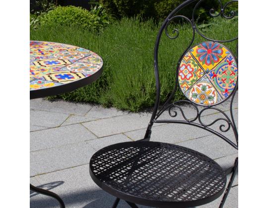 Tuoli MAROCCO 40x51xH90cm, musta metalli