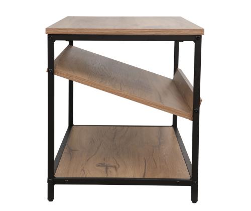 Poljinhylly DIMITRA 80x40xH45cm, maalaismainen/musta