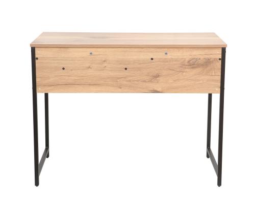 Työpöytä DIMITRA 100x50xK76cm, maalaismainen/musta