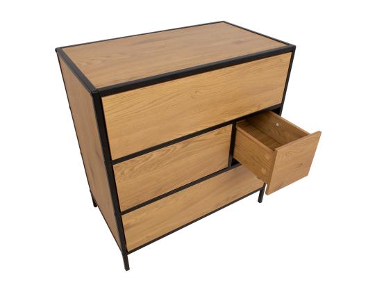 Lipasto HEDVIG 70x40xH74,5cm, saari/musta