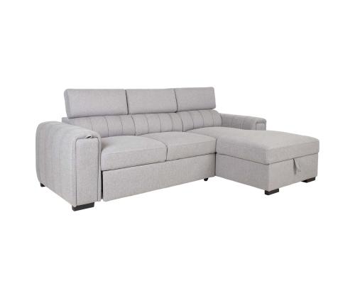 Kulmasohva ODELIA PN 252x165xH82/100cm, harmaa, harmaa