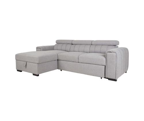 Kulmasohva ODELIA VN 252x165xH82/100cm, harmaa