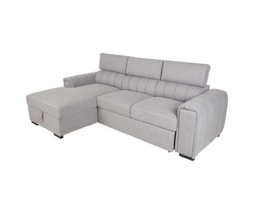 Kulmasohva ODELIA VN 252x165xH82/100cm, harmaa